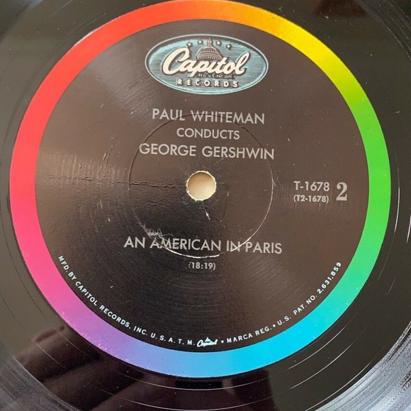 Paul Whiteman George Gershwin Rhapsody In Blue American In Paris Mono LP VG+ - Picture 8 of 8